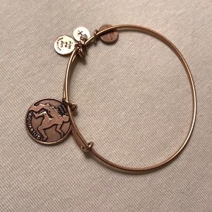 Alex and Ani Aquarius gold bracelet